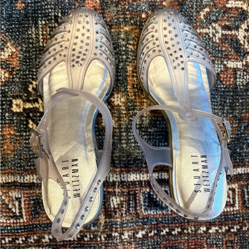 Stuart Weitzman Melissa Silver Women's Sandals